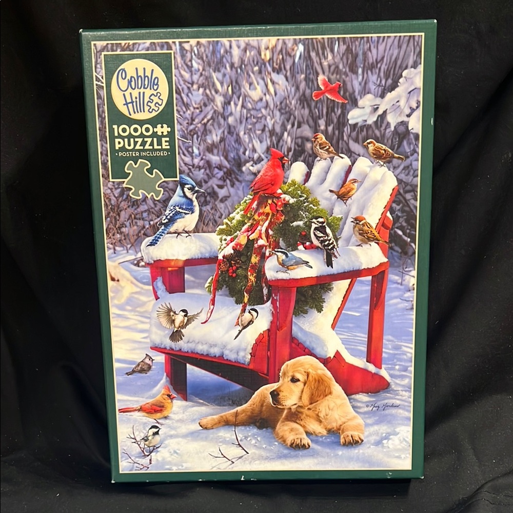Cobble Hill 1000 Piece Winter Christmas Puzzle Warm Winter's Day